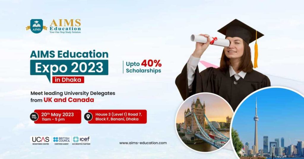 AIMS Education Expo 2023 in Dhaka