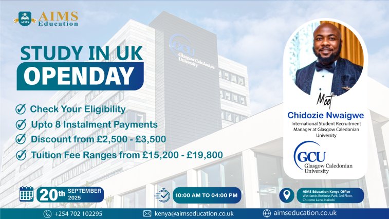 Study In UK Open Day With Glasgow Caledonian University